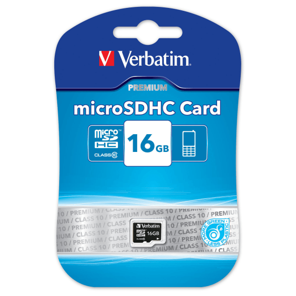 Memory card, microSDHC Class 10, 16GB