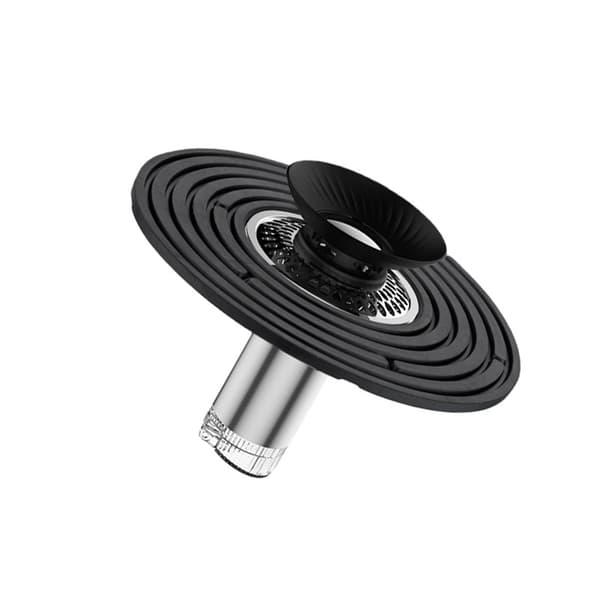 Stor Diameter Reducerende Gulvafløbskerne - Medium/Lang Stil, 304 Rustfrit Stål, Kompatibel med Standard Afløb Black Black