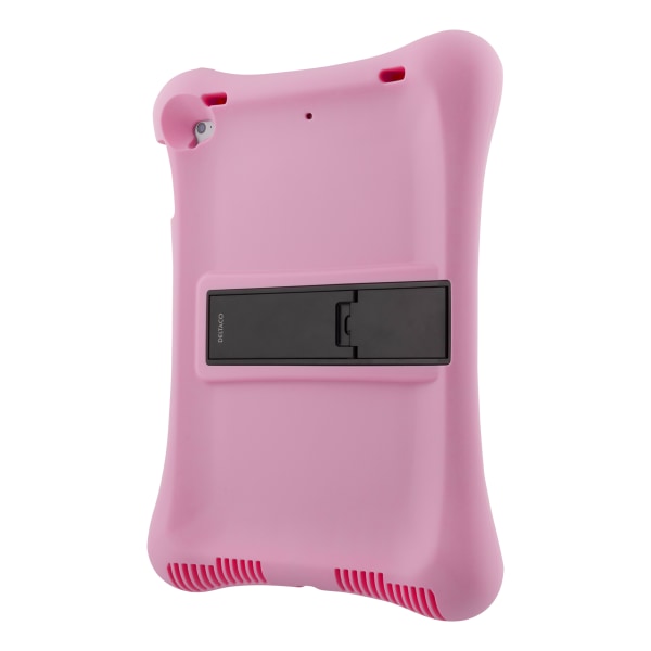 Silicone case, for all 10.2"-10.5" iPads, stand, pink