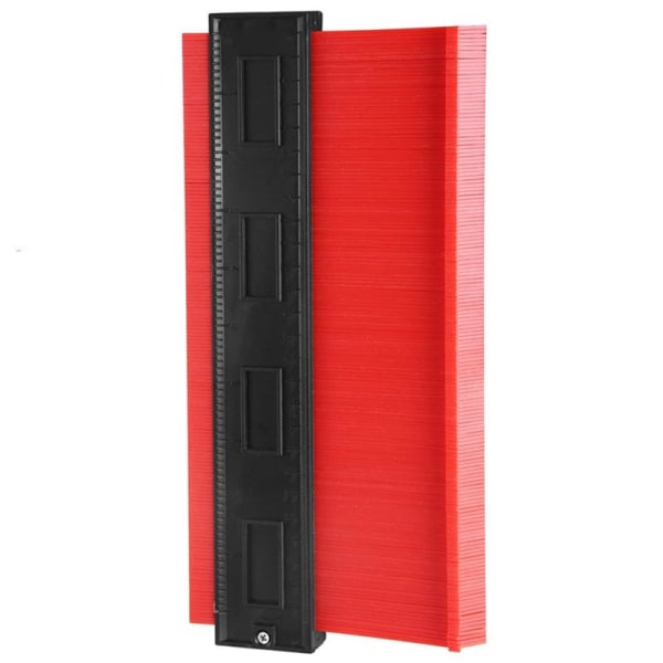 Profilskabelon til konturer / former (25x10 cm) Rød