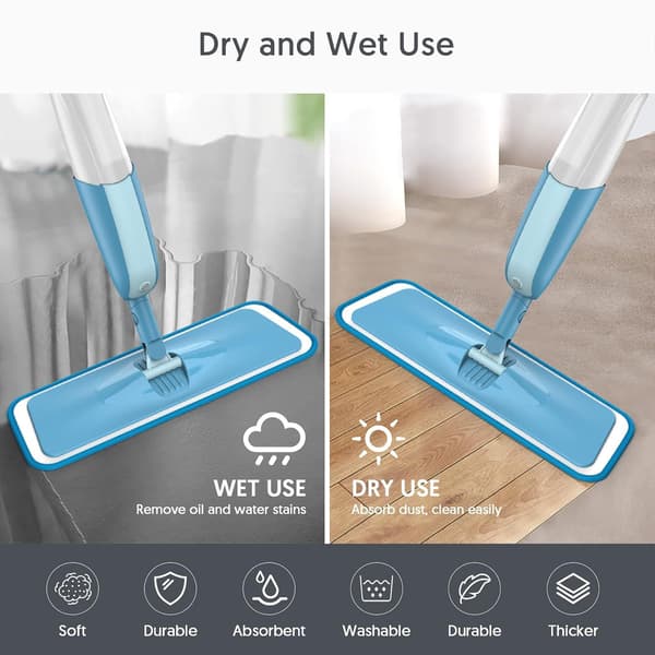 Swiffer PowerMop Refill Mikrofiber Moppdynor Blue Blue