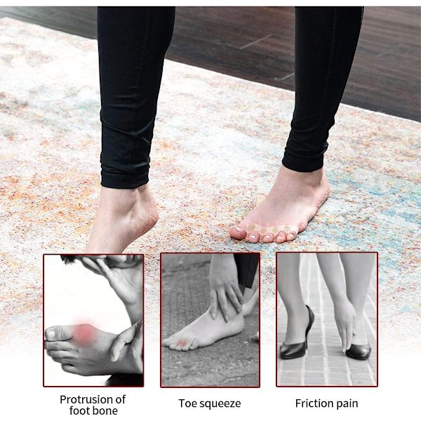 Tåskiller til Hallux valgus 1 par Beige