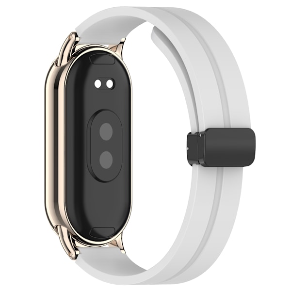 Magnetiskt Klockarmband i Silikon, 12 mm Grå