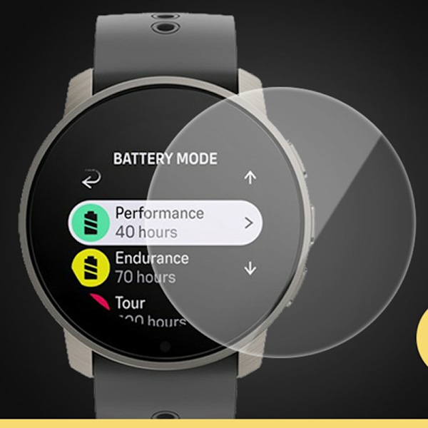 Skärmskydd i härdat glas för Smartwatch (2-pack) Suunto 9 PEAK Pro