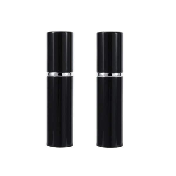 Mini refill-sprayflaska för parfym 2-pack Svart 5 ml