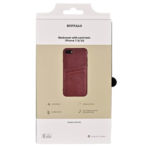 Mobilcover PU Brun - iPhone 7/8/SE