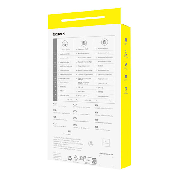 Magnetisk telefoncover til iPhone 15 ProMax Baseus Fauxther Series (sort)