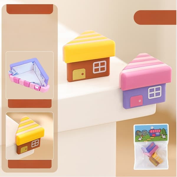 2-pack Mjuka PVC Bordskantskydd - Barnsäkerhet Hörnskydd