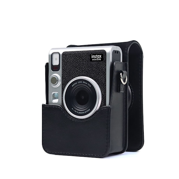 Läderfodral för Instax Mini Evo-Kamera Svart