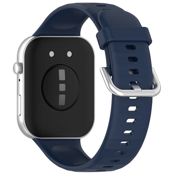 Silikonarmband för Huawei Fit 4 - Ljusrosa, Silverspänne Blå