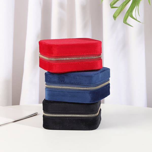 Bärbart Smyckeskrin i Sammet DarkBlue DarkBlue