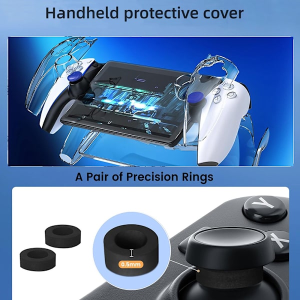 Kompatibel med PlayStation Porta: Sort PS5 Streaming Håndholdt Opbevaringspakke