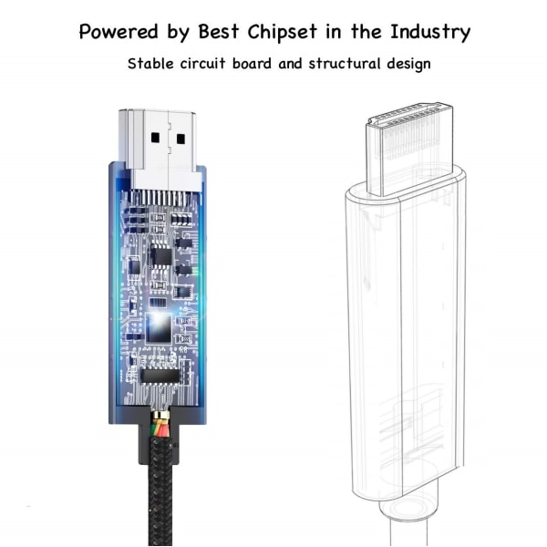 INF USB-C-HDMI-kaapeli 4K - 2 metriä