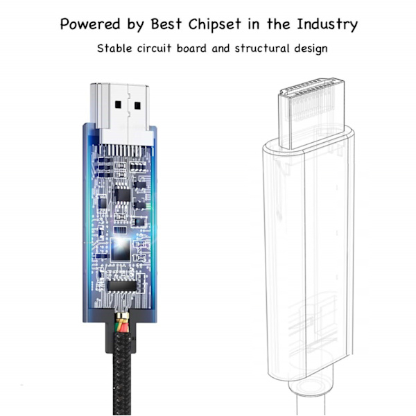 USB-C til HDMI kabel 4K - 2 meter
