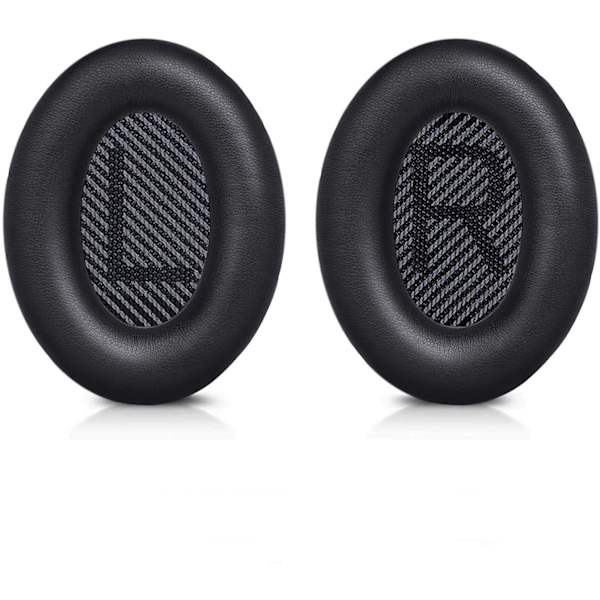 INF Öronkuddar för Bose QC35 I/II, QC25, QC15, QC 2 AE 2, AE 2i, AE 2w, SoundTrue, SoundLink Svart