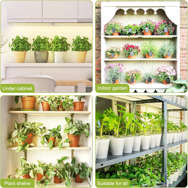 LED lyspanel til planter - EU-stikadapter