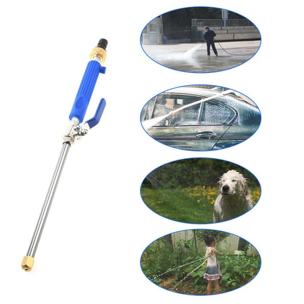 Jet Power Washer Högtryckstvätt för trädgårdsslang 2 munstycken 3/4" Blue Blue