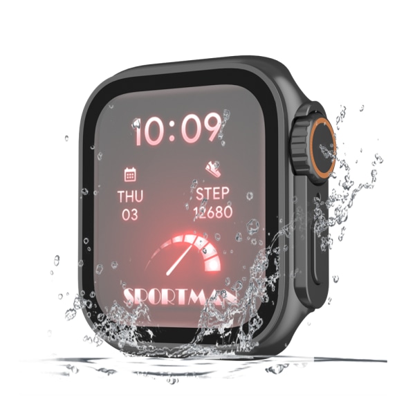 Vandtæt etui til 41 mm Apple Watch Sort