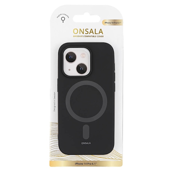Mobilskal Silikon MagSeries Black - iPhone 14 Pro