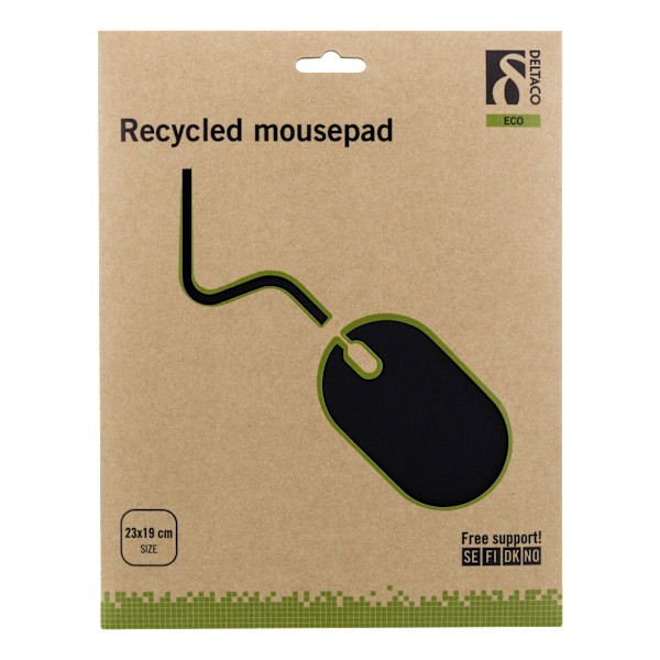 Recycled mousepad from recycled PETbottles nature rubber