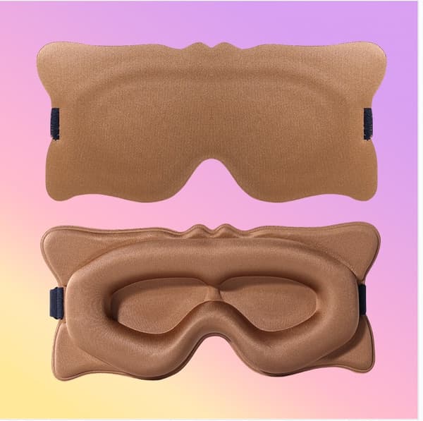 3D Kontureret Søvnmaske - Ultimativ Lysblokering Brown Brown