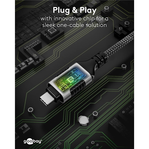 Ethernet-kabel USB-C™ 3.1 til RJ45, Slim, 10 m