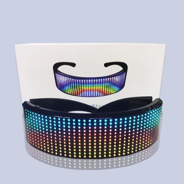 Fuld Farve Lysende LED Briller - App-styret, Tilpasses, Perfekt til Fester & DJ-Events