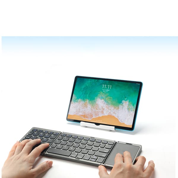 Tri-Folding Trådlöst tangentbord för Multi-System Enheter