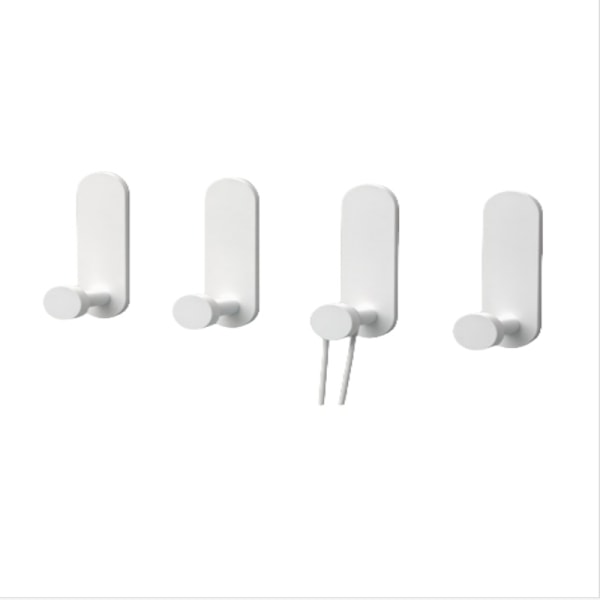 Förtjockade väggkrokar i krämig stil (4-pack)