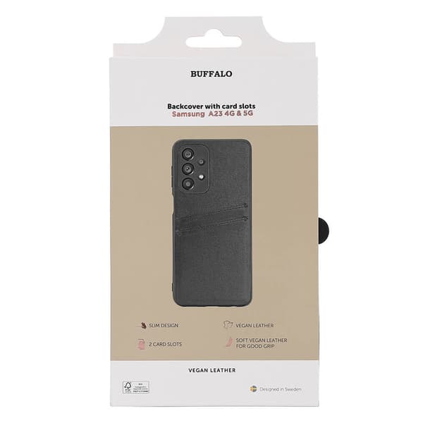 Mobilskal PU Svart - Samsung Galaxy A23 5G