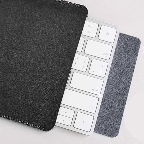Tastatur i PU-læder til opbevaringstaske til Magic Keyboard - Sort Black Black