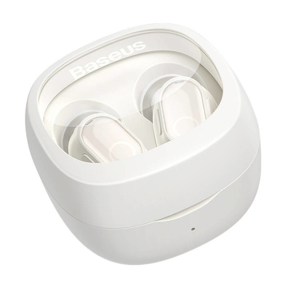 Trådlösa hörlurar Baseus Bowie WM02 TWS, Bluetooth 5.0 (vit)