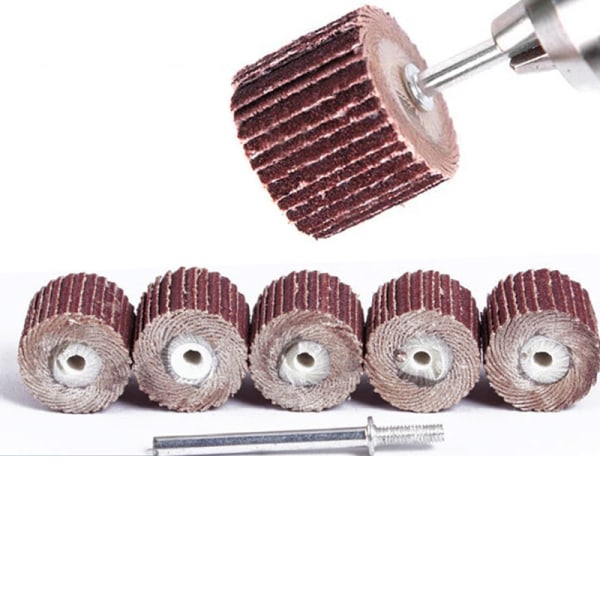 Flapslibeskiver med 10 mm dorn 80#