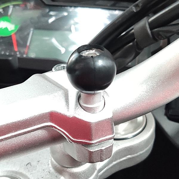 Alumiiniseos Dashcam Mount Ball Head Musta
