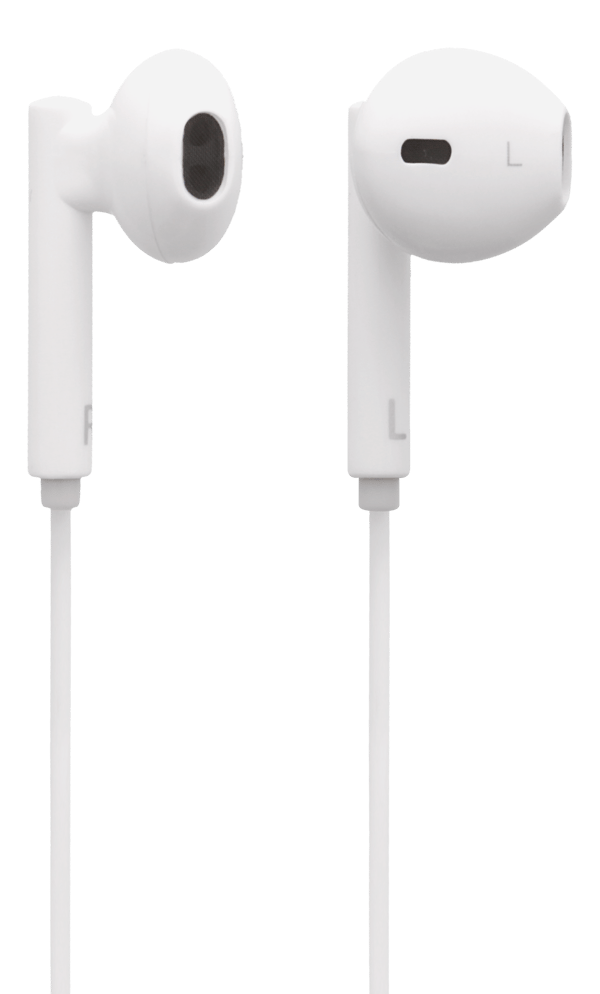 L200 In-ear Lightning earbuds, MFi, volume control, white