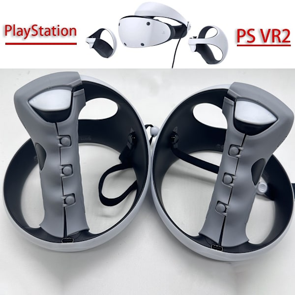 PlayStation VR2 handkontroll greppskydd silikon 1 par Grå