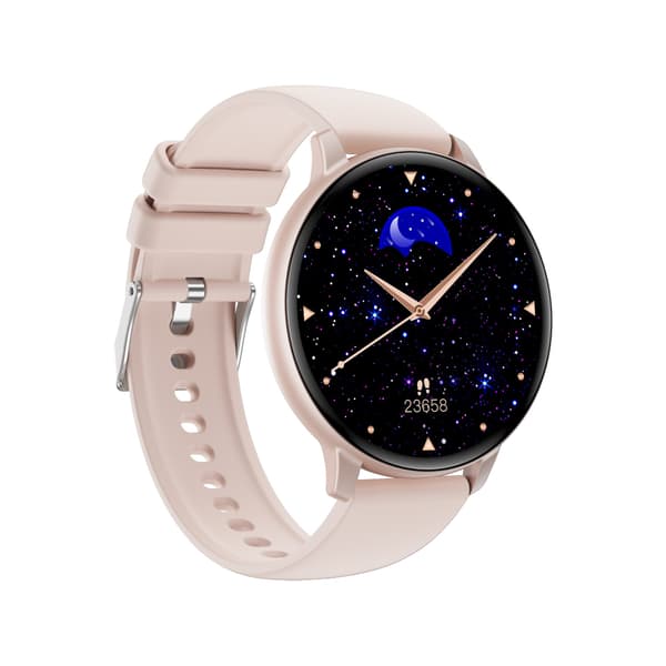 C66 Multifunktionell Smartwatch med Bluetooth-samtal & Hälsoövervakning, kompatibelt med Android och iOS Pink Pink