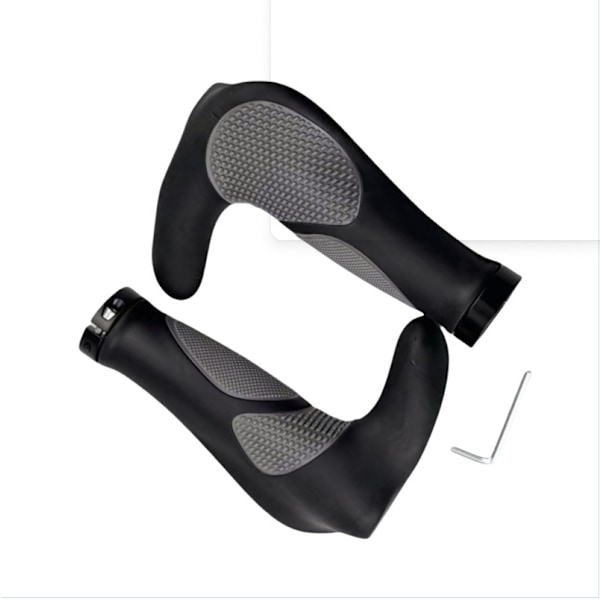 Ergonomiset kumiset ohjaustangon kahvat MTB:hen, bar endseillä