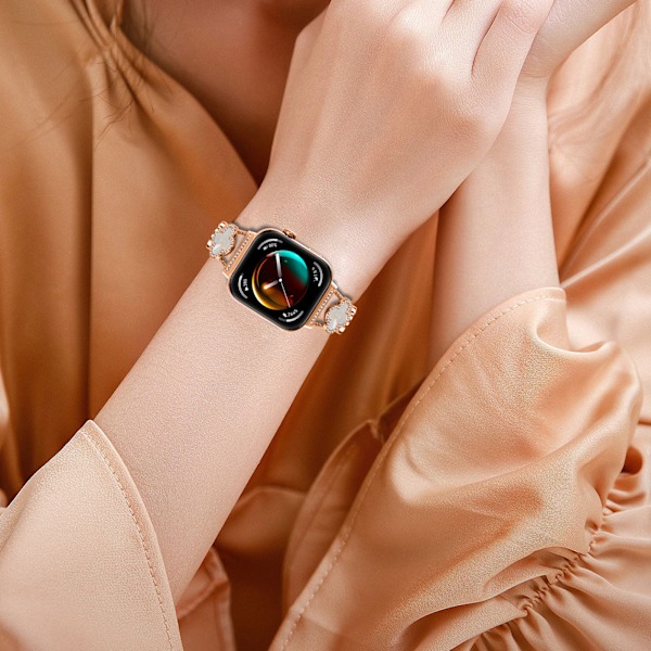 Huawei Fit 3 Clover Chain Strap Rose guld