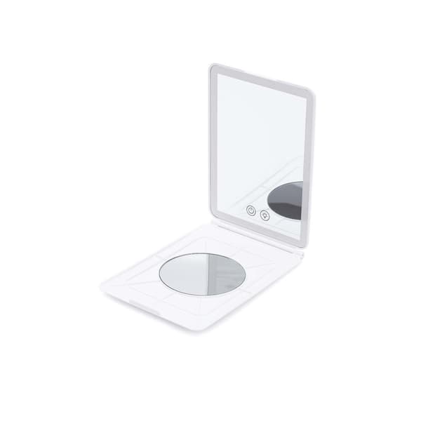 LED Makeup Spejl med 3X Forstørrelse - Bærbart & Dæmpbart Vanity Spejl
