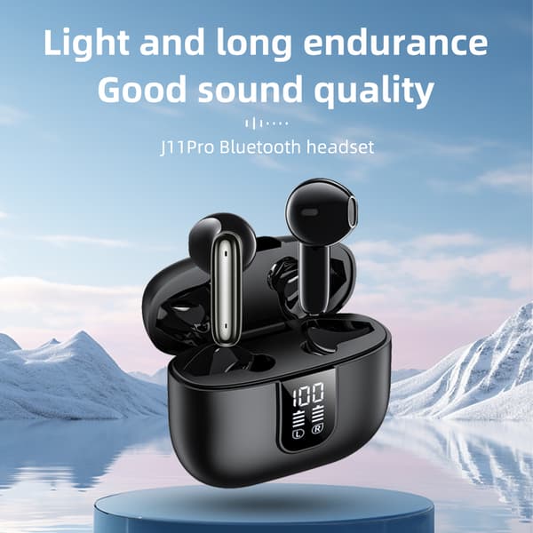 J11 Pro Hybrid Støjreducerende Bluetooth-øretelefoner - Hudfarve