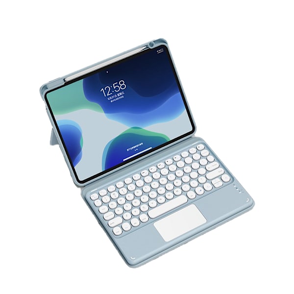 Löstagbart Bluetooth-Tangentbordsfodral för iPad iPad Air5/Air4 10.9/11 Blå