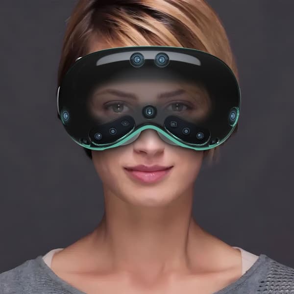 Skyddsfodral Kompatibelt med Apple Vision Pro - Grått PC+TPU-skydd för MR-headset
