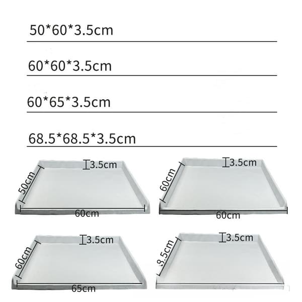 Silikone køleskabsmåtte Grey M Grey M