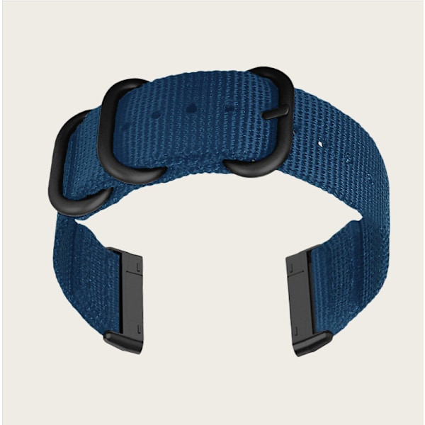 Nylon Canvas rem til Fitbit Versa 3/Sense Blue Blue