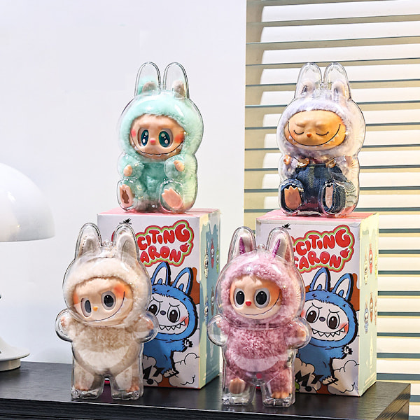 Transparent beskyttelsesetui til LABUBU 3. generations figurer