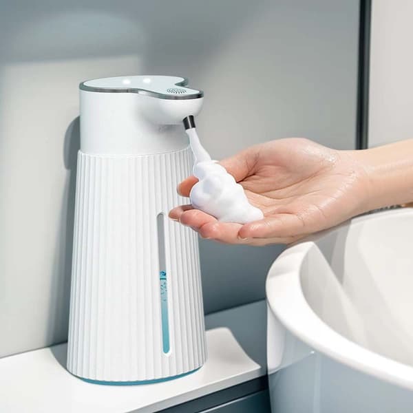 Automatisk sæbedispenser - Skumversion med hurtig sensor og vandtæt design White White