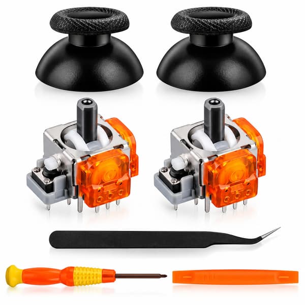 TMR Hall Effect Joystick kompatibelt med PS5 Controller - 7-i-1 Set för förbättrad spelprecision