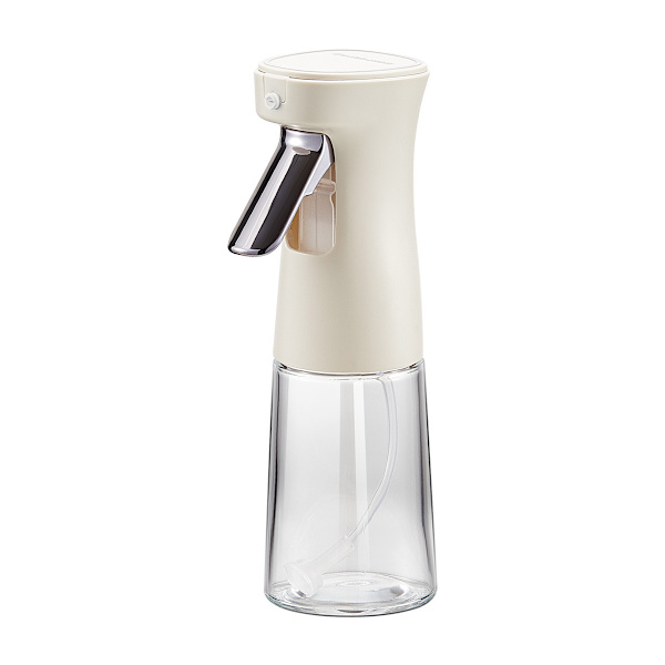 INF 240 ml køkkenolie sprayflaske, olivenolie sprayflaske til Air Fryer, glasolie dispenserflaske Hvid