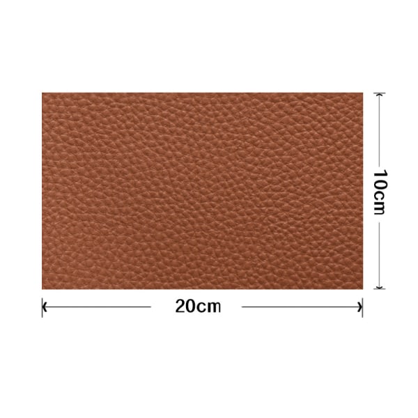 Självhäftande reparationslapp Läder Brun 20x10 cm